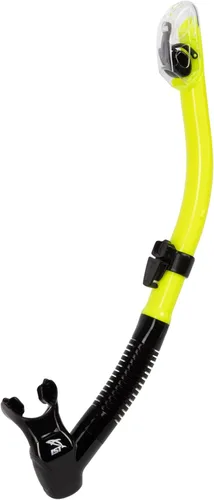 IST Snorkel seco con tubo flexible y protector contra salpicaduras Silicona negra/amarillo