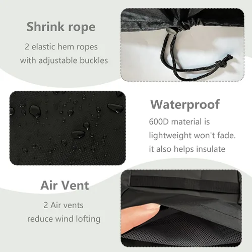 Miniatura 3 de Funda deslizante para niños pequeños, apta para esconderse y buscar escalador, impermeable, a prueba de polvo, anti-UV, para exteriores, solo funda