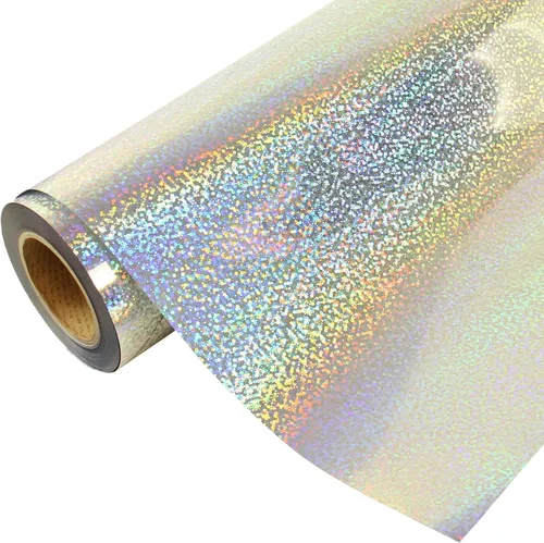 Threadart - Rollo de película metálica de 3 yardas x 20 pulgadas de ancho con patrón plateado | Compatible con cortadores Venture Explore and Maker,