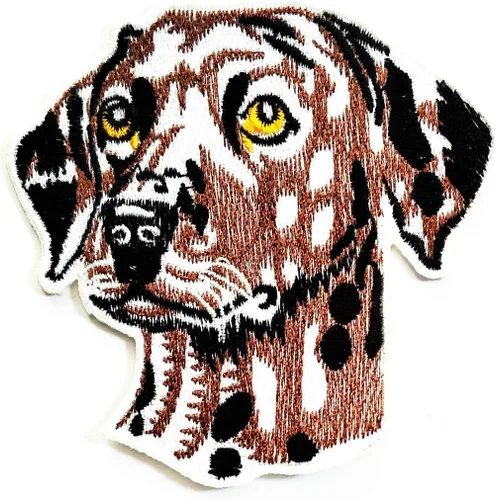 Miniatura 16 de Nipitshop - Parches de perro de pelo largo Shih Tzu con lazo rojo de dibujos animados de animales, parches para planchar con bordado de dibujos Dog9