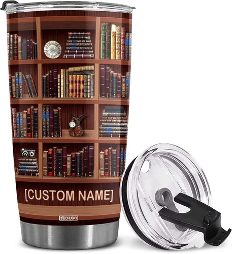 Miniatura 13 de BECHUSKY Vaso de recursos humanos personalizado de regalo para mujeres, hombres, papá, mamá, nombre personalizado, decoración divertida de oficina