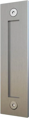 JUBEST Manija de puerta corrediza de granero de 8 pulgadas, de acero inoxidable, moderna, simple, para puertas, garajes, puertas correderas, plateado