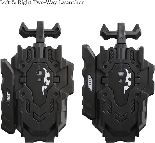 Miniatura 2 de Lanzador y agarre, lanzador bidireccional izquierdo y derecho L/R compatible con todas las series Bey Burst Bey Battling-Black