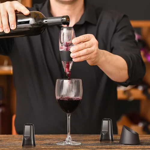 Miniatura 4 de Chengu 100 fundas para botellas de licor, tapas de boquilla para botellas, dispensador universal de vertido, tapas de boquilla de goma de silicona