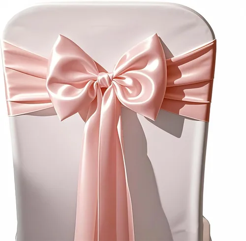 Miniatura 5 de Paquete de 10 caminos de mesa de satén rosa claro de 12 x 108 pulgadas - WENSINL camino de mesa rosa claro para fiesta, boda, cumpleaños, banquete