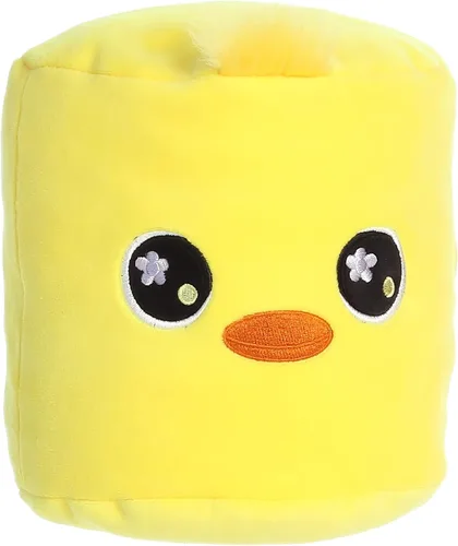 Miniatura 2 de Aurora Peluche de pollo de malva exprimible, máxima esponjosidad, forma única, color amarillo, 6 pulgadas