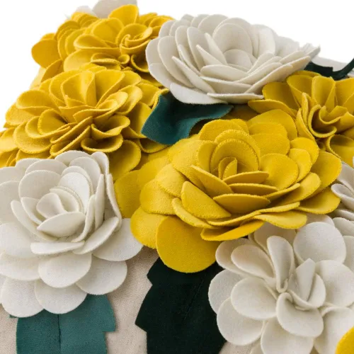 Miniatura 6 de KINGROSE Funda de almohada decorativa con diseño de flores 3D para el hogar, funda de cojín cuadrada para sofá, cama, sofá, sala de estar, 18 x 18