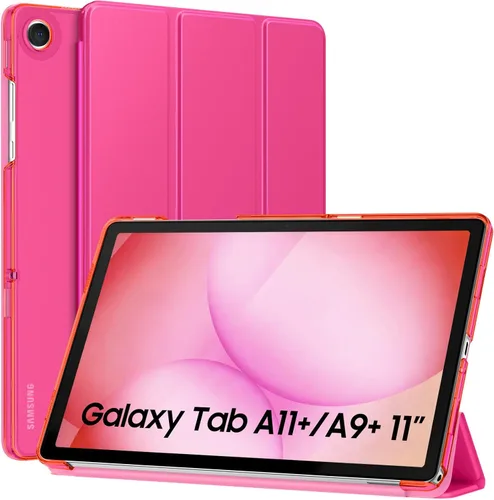 Miniatura 23 de MoKo Funda para Galaxy Tab A9+/A9 Plus de 11 pulgadas 2023, Funda Protectora Inteligente Delgada con Soporte y Carcasa Trasera Translúcida de PC