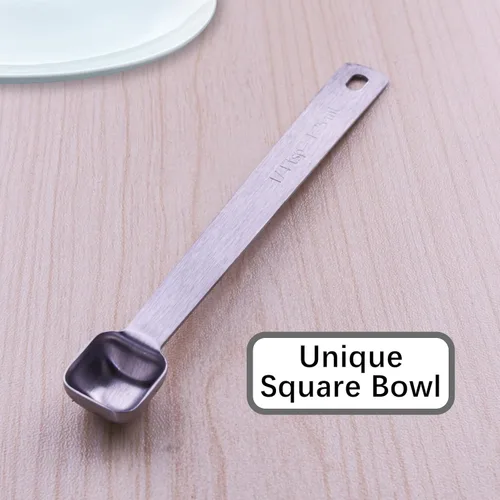 Miniatura 4 de 1 cucharadita de 1/4 (1/4 cucharadita, 1/12 cucharadas, 0.0 fl oz) Cuchara medidora de un solo tazón cuadrado, cucharas pequeñas individuales