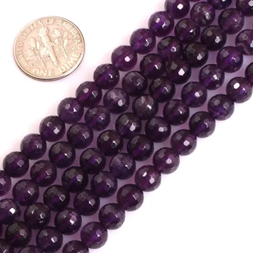 Miniatura 22 de GEM-Inside - Cuentas sueltas de cornalina roja naranja facetada de 0.236 pulgadas (0.236 in), cuentas de energía natural para hacer joyas, redondas