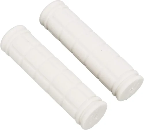 VBESTLIFE Empuñaduras para manillar, 1 par de empuñaduras de goma antideslizantes para BMX/Road Mountain Bike (blanco)