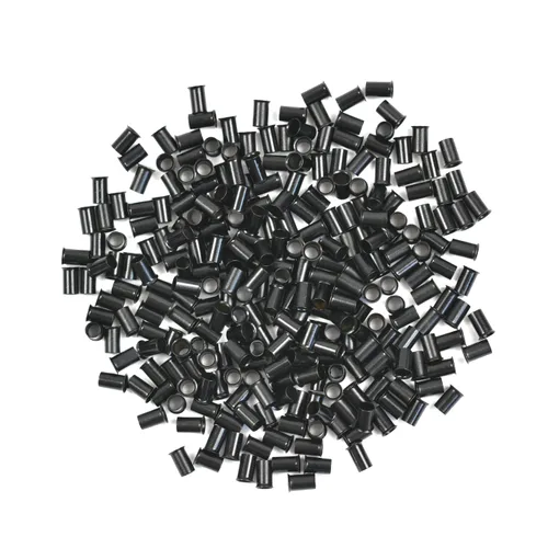 Miniatura 16 de 1000 piezas de microanillos de 0.134 in, cuentas de enlaces de microanillos sin silicona, tubos de cobre para extensiones de cabello