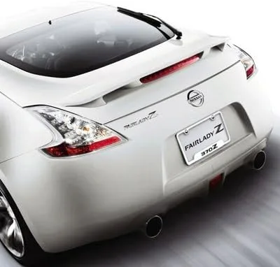 Miniatura 3 de Au-Tomotive Gold, INC. Marco de matrícula de acero cepillado Nissan 370Z