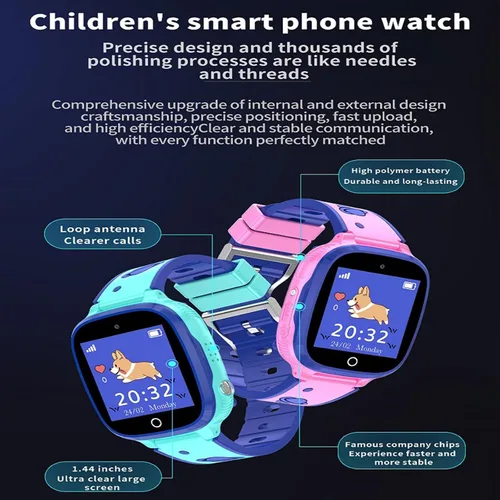 Miniatura 6 de Niños reloj inteligente 1.44" pantalla a color impermeable niños