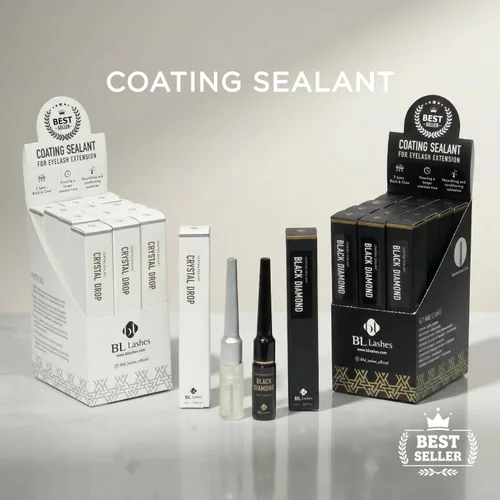 Miniatura 9 de BL Lashes Blink - Sellador de pestañas con revestimiento de diamante negro y gota de cristal para extensiones de pestañas, sellador de pestañas