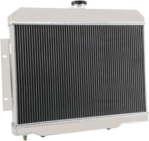 Miniatura 3 de Radiador CC583 compatible con Jeep CJ5 CJ6 CJ7 1972-1986 y Scrambler AT/MT 1981-1985, radiador de aluminio completo de 4 filas + 2 ventiladores