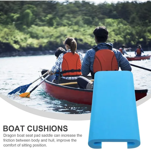 Miniatura 8 de PRETYZOOM Cojín de asiento de kayak, almohadilla de asiento de barco Eva, almohadilla antideslizante para asiento de barco, almohadilla de asiento