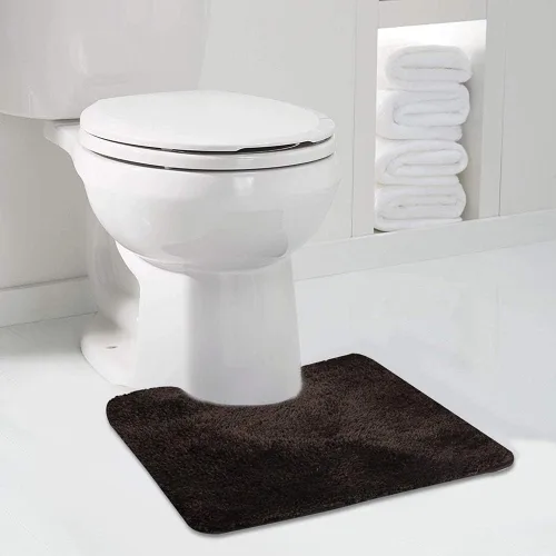 Miniatura 62 de Walensee Alfombra de baño antideslizante (16 x 24 pulgadas, color rubor) absorbente de agua, microfibra suave, lavable a máquina, alfombra de baño