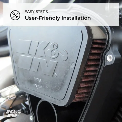 Miniatura 3 de K&N Filtro de aire del motor: Alto rendimiento, Premium, Powersport Filtro de aire: Se adapta a SUZUKI 1986-2019 (S40 Boulevard, LS650 Savage)