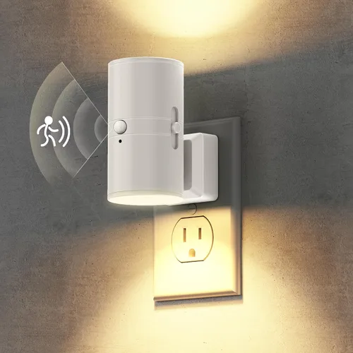 Miniatura 29 de Briignite - Luces nocturnas led enchufables, 3CCT, sensor de anochecer a amanecer, de 3000 K, regulable para pasillo, dormitorio, escalera, paquete