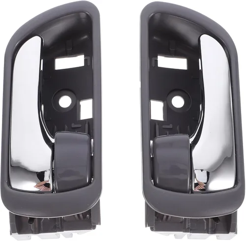 Healeved 2pcs Chrome Interior Auto Door Handles Replacement for Mid-Size Sedan 2002-2006 Driver Side Car Grab Grip Handles