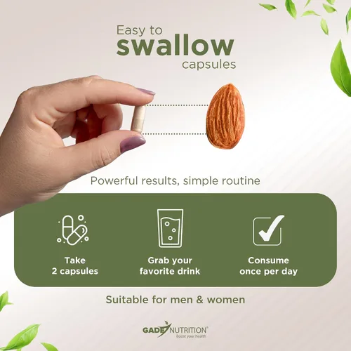Miniatura 5 de Gade Nutrition Pure Shilajit Cápsulas Shilajit del Himalaya con ácido fúlvico y minerales esenciales para combatir la fatiga Cápsulas vegetales