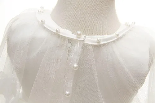 Miniatura 6 de Juego de 3 piezas de vestido de bautizo, vestido formal para niña, Marfil