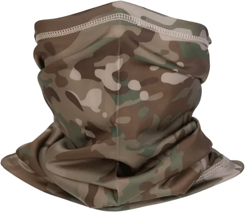 Miniatura 10 de Polaina de cuello de camuflaje, bufanda de esquí para hombres y mujeres, protección UV, resistente al viento, para pesca, caza, ciclismo
