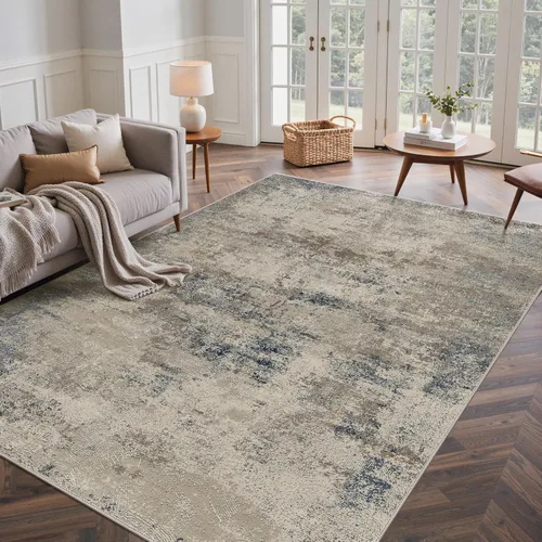 Miniatura 56 de GENIMO Alfombra antideslizante de 2 x 6 pies, lavable para pasillos de cocina, alfombras de cocina modernas abstractas, alfombra ligera de pelo bajo