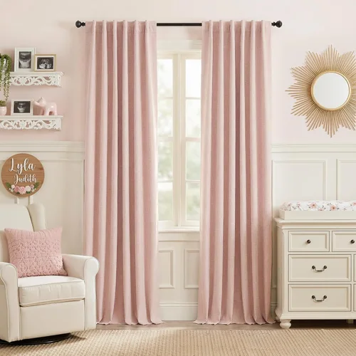 Miniatura 21 de RYB HOME Cortinas cortas opacas 100% marrones, 45 pulgadas de largo, 52 pulgadas de ancho, bloqueo de luz y aislamiento térmico para cocina