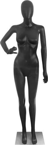 Maniquí femenino cuerpo completo ajustable maniquí torso vestido forma con base de metal 69 pulgadas