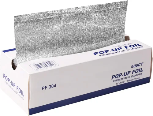 Hojas de papel de aluminio, hojas de aluminio precortadas, para procesamiento de alimentos en el hogar, restaurante, tipo antiadherente, resistente