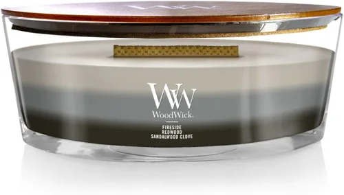 Miniatura 13 de WoodWick Vela mediana de reloj de arena Oceanic Mezcla de soja premium Mecha de madera agrietada Fabricado en Estados Unidos 9.7 onzas