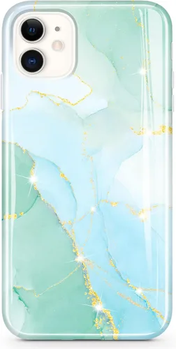 Miniatura 14 de Funda para iPhone 11 con purpurina dorada, delgada, a prueba de golpes, flexible, funda de TPU de silicona suave para iPhone 11 de 6.1 pulgadas