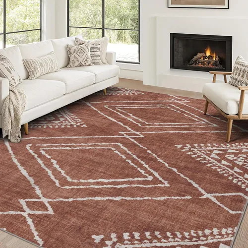 Miniatura 52 de ReaLife Rugs Alfombra Pasillo Lavable a Máquina - Sala de Estar Dormitorio Baño Cocina Entrada Oficina - Acolchada Pelo Bajo Resistente a Manchas