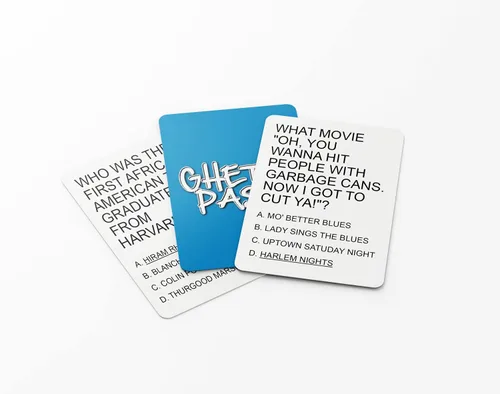 Miniatura 6 de Ghetto Pass - Juego de cartas de celebración de la cultura negra: perfecto para noches de juego familiares, trivia urbana y fanáticos