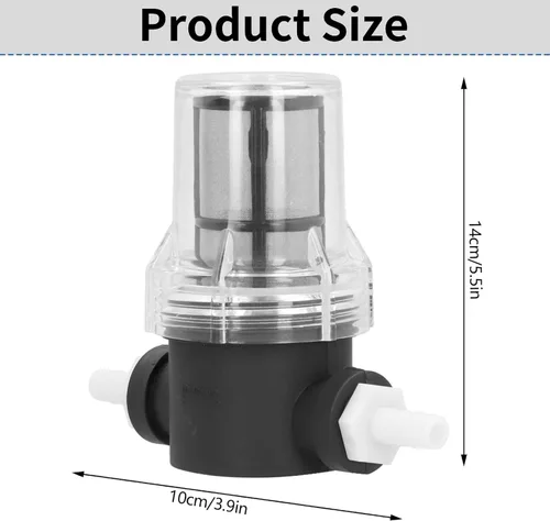Miniatura 2 de Cyrank Inline Beer Filter, Beer Inline Filter Strainer Beer Brewing Filter Beer Mesh Filter for Home Brewing 150 80 Mesh Water and Beer Filtering