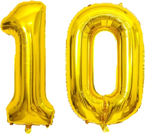 Miniatura 7 de Globo dorado grande de 40 pulgadas con letras del alfabeto de Mylar de aluminio de helio, globos de número grande para cumpleaños, aniversario
