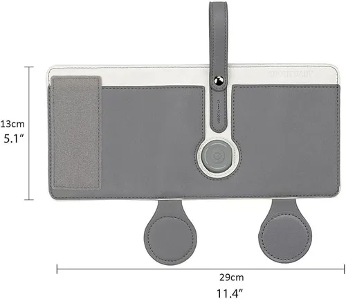 Miniatura 2 de Calentador de biberones portátil USB, 3 temperaturas ajustables para viajes en coche y mantenimiento de calor de leche, gris oscuro