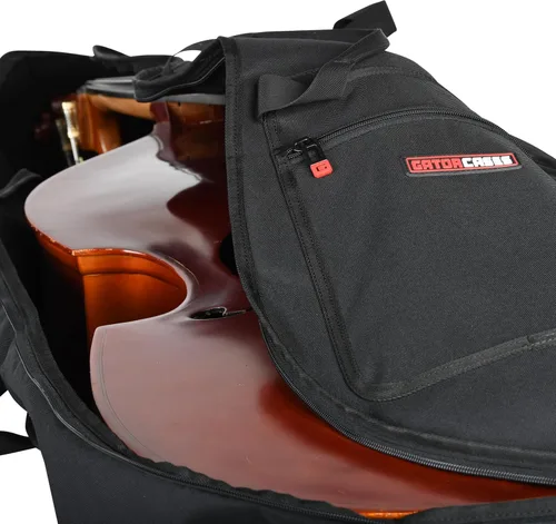 Miniatura 11 de Gator Cases - Bolsa de viaje para orquesta y banda ligera para 1/2 contrabajo vertical; (GBO-BASS12)