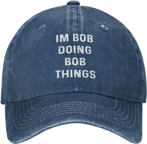 Miniatura 20 de Im Bob Doing Bob Things - Sombrero de camionero para hombre, sombrero de malla vintage para verano Azul Marino-06