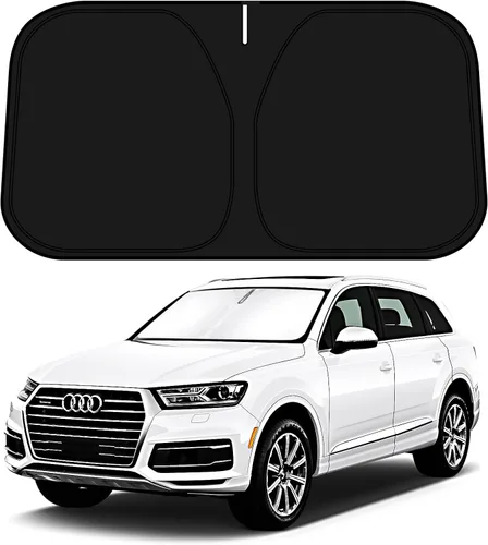 Miniatura 53 de D-Lumina Parasol para parabrisas Dodge RAM 1500 2019-2024 2025, parasol para ventana delantera, protector de visera para RAM 1500 CrewCab, camioneta