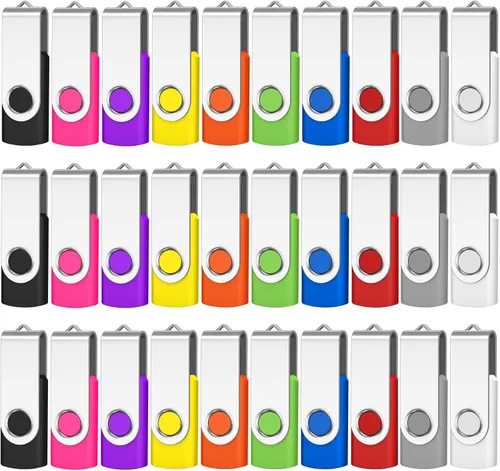 AreTop AreTop - Paquete de 100 unidades flash USB de 2 GB, unidades de pulgar USB 2.0 premium a granel USB Pendrive Memory Stick Jump Drive 100