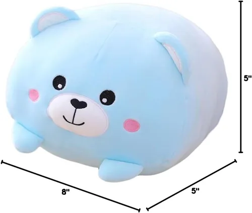 Miniatura 8 de Oso de Peluche Juguete Animal de Peluche Almohada Cilíndrica para Abrazar Regalos para Cumpleaños de Niños, San Valentín, Navidad, 8 pulgadas