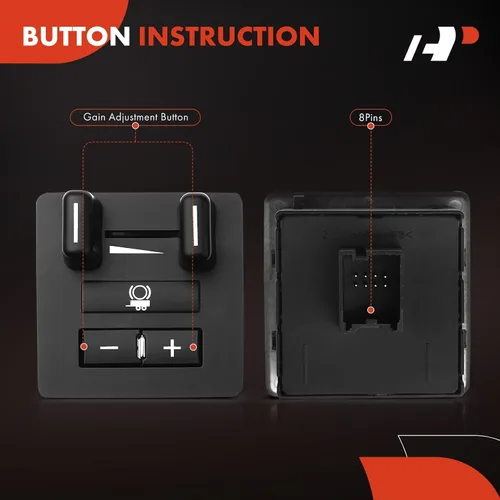 Miniatura 5 de A-Premium Conjunto de interruptor de control de freno de remolque compatible con Chevrolet Silverado 1500 2500/3500 HD Suburban Tahoe Avalanche &