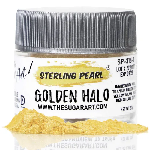 Miniatura 8 de The Sugar Art - Sterling Pearl - Brillo en polvo comestible para decorar pasteles, cupcakes, cake pops y más, aplica brillo en polvo a tus dulces