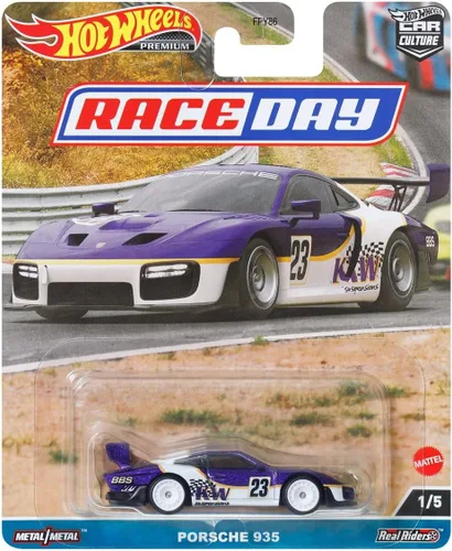 Miniatura 8 de Hot Wheels Car Culture 2023 Race Day - Juego completo de 5 vehículos fundidos a presión de FPY86-959D