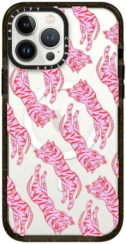 Miniatura 48 de Funda Impact de CASETiFY para iPhone 13 Pro Max con Magsafe - Estuche Claro Cuento de Invierno - Claro Negro Estuche transparente Winter Tale