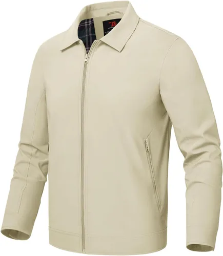 Miniatura 14 de Rdruko Chaquetas ligeras para hombre Cortavientos de primavera y otoño Chaquetas ligeras Casuales y elegantes con bolsillos