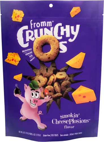 Miniatura 34 de Fromm Crunchy Os Bacon Blasters - Golosinas para perros con sabor a tocino, golosinas crujientes prémium para perros, receta de tocino, 6 onzas